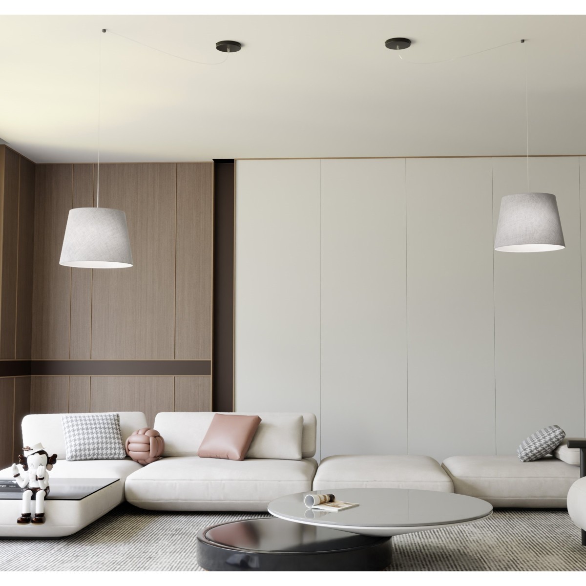 Lampa wisząca ASCOT 1 GREY EMIBIG