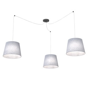 Lampa wisząca ASCOT 3 GREY EMIBIG