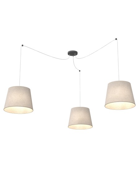 Lampa wisząca ASCOT 3 BEIGE EMIBIG