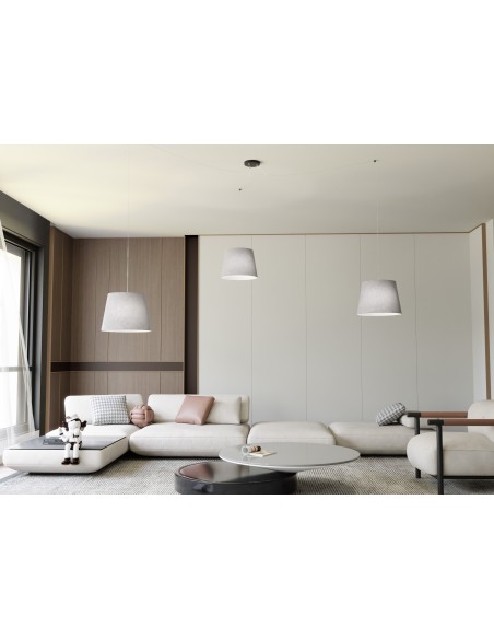 Lampa wisząca ASCOT 3 GREY EMIBIG