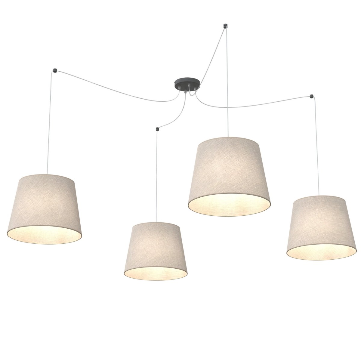 Lampa wisząca ASCOT 4 BEIGE EMIBIG