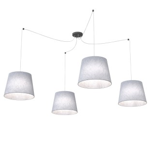 Lampa wisząca ASCOT 4 GREY EMIBIG