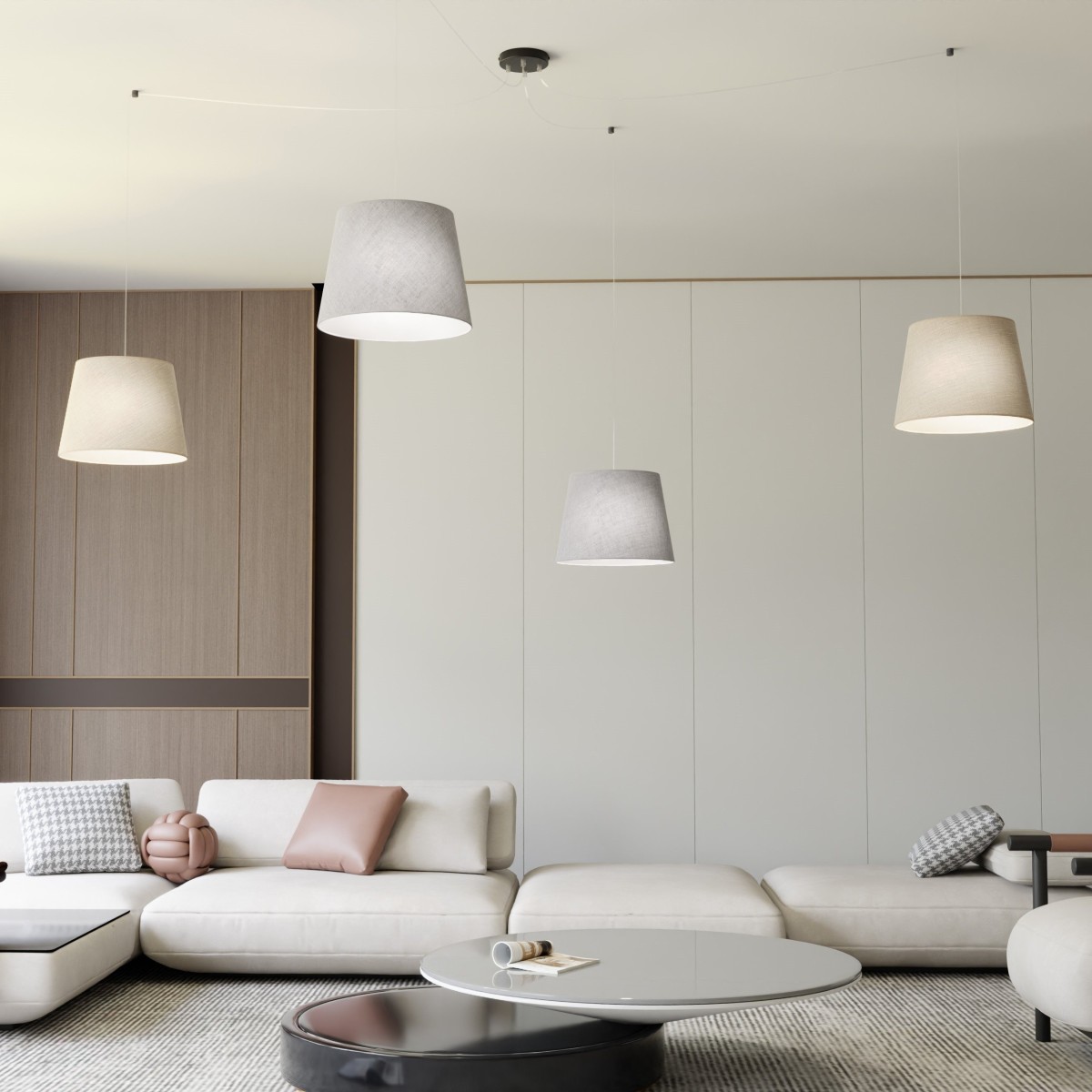 Lampa wisząca ASCOT 4 MIX EMIBIG