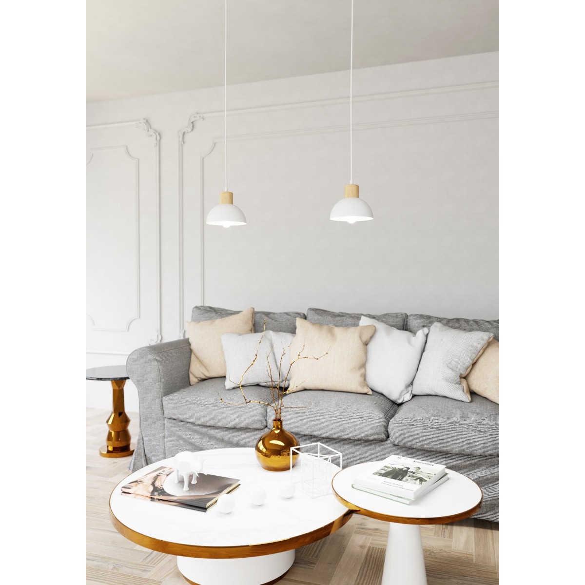 Lampa wisząca SECO 1 WHITE EMIBIG