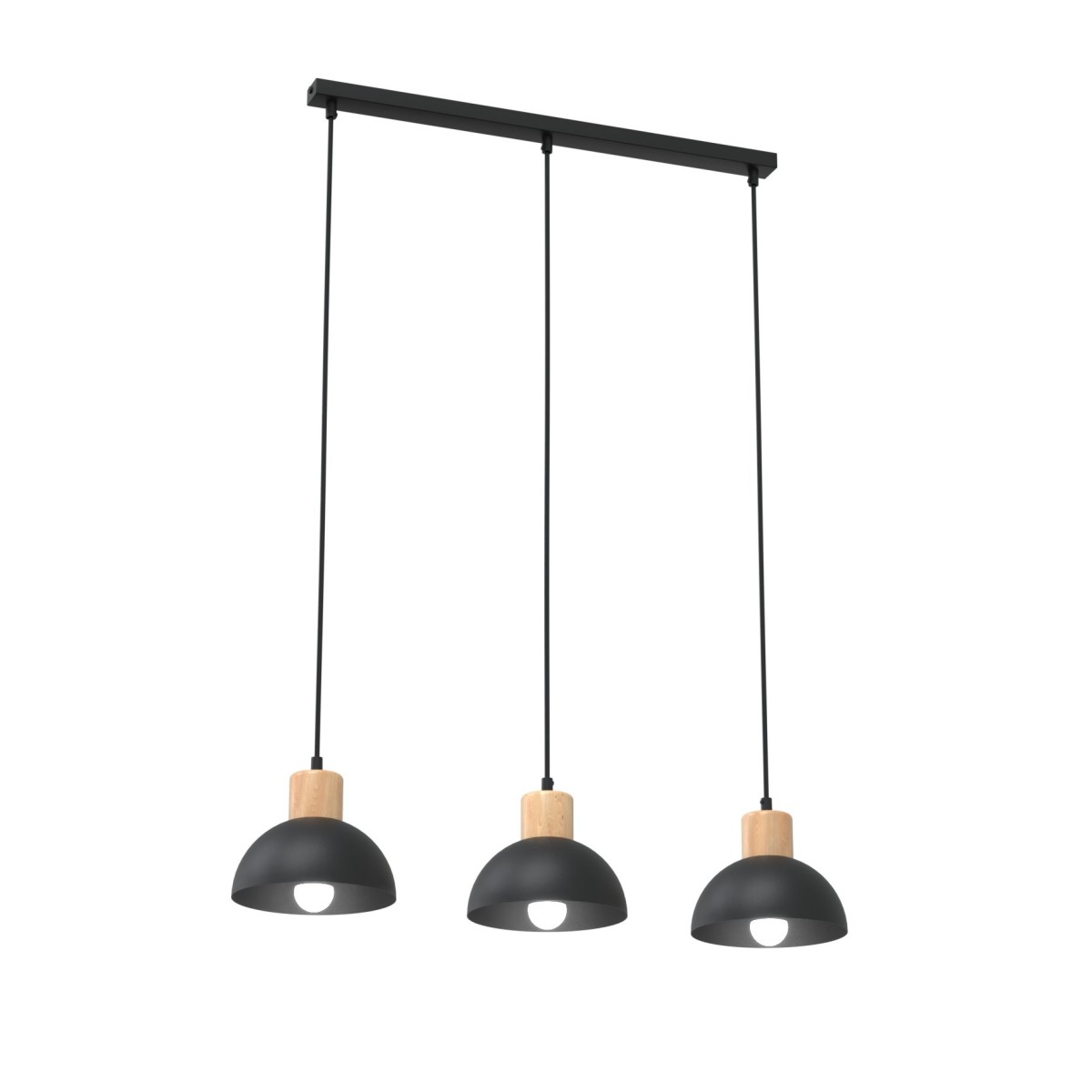 Lampa wisząca SECO 3 BLACK EMIBIG