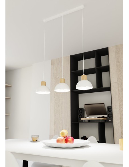 Lampa wisząca SECO 3 WHITE EMIBIG