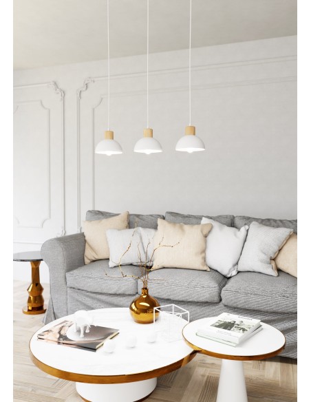 Lampa wisząca SECO 3 WHITE EMIBIG