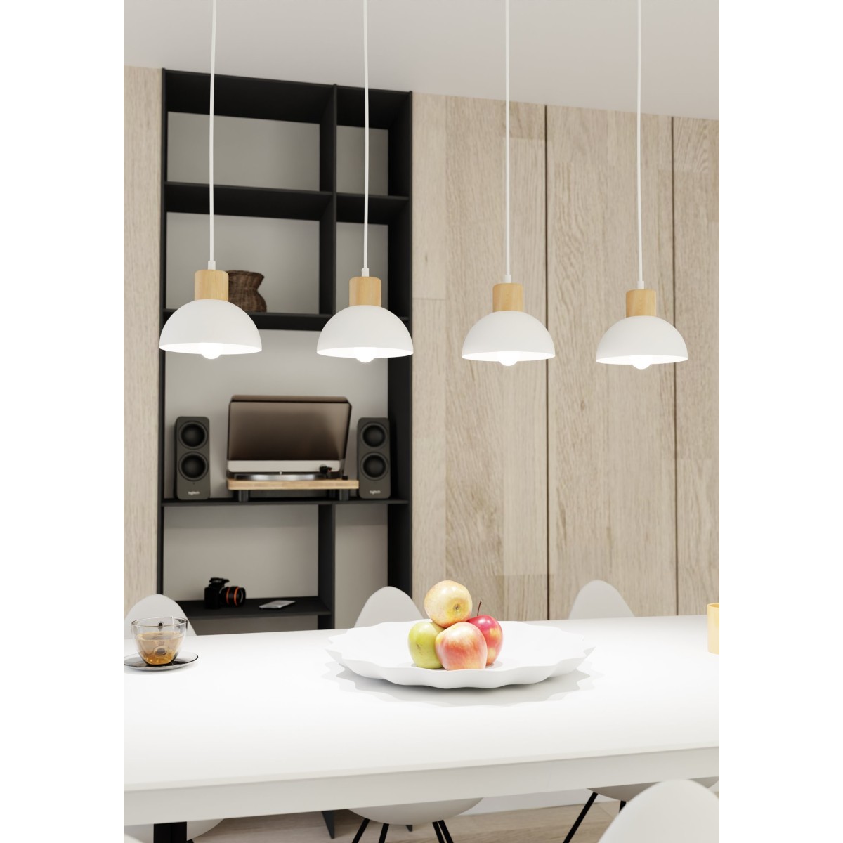Lampa wisząca SECO 4 WHITE EMIBIG