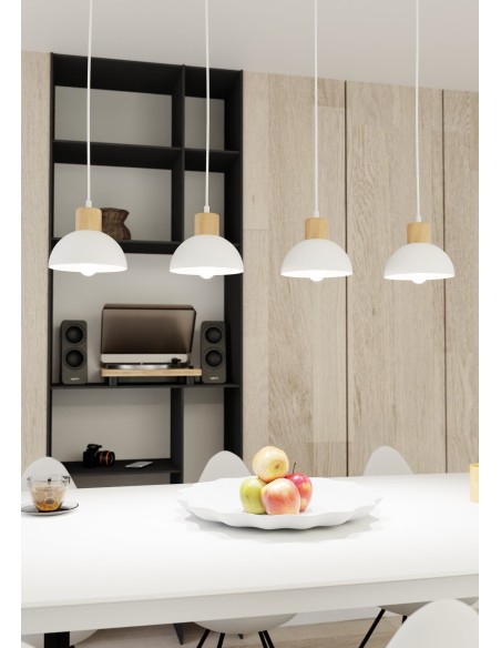 Lampa wisząca SECO 4 WHITE EMIBIG