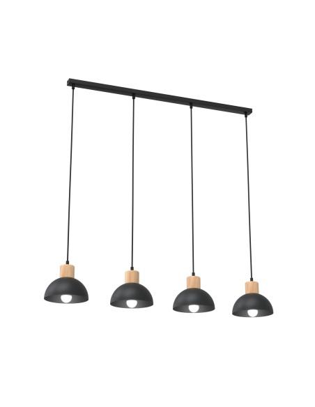 Lampa wisząca SECO 4 BLACK EMIBIG