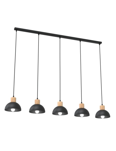 Lampa wisząca SECO 5 BLACK EMIBIG
