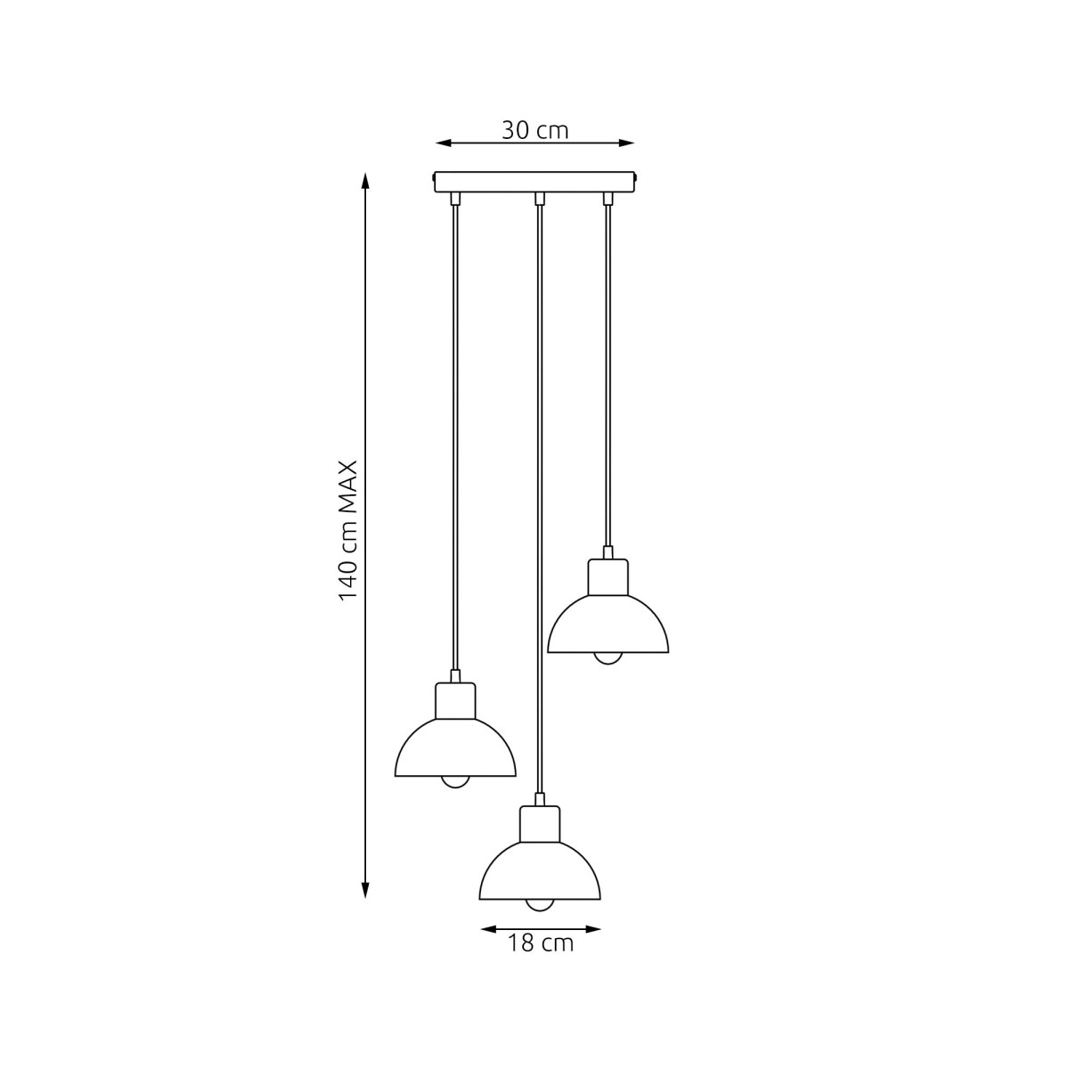 Lampa wisząca SECO 3 PREM EMIBIG