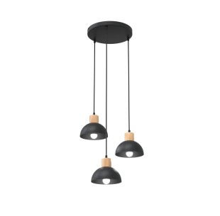 Lampa wisząca SECO 3 PREM BLACK EMIBIG
