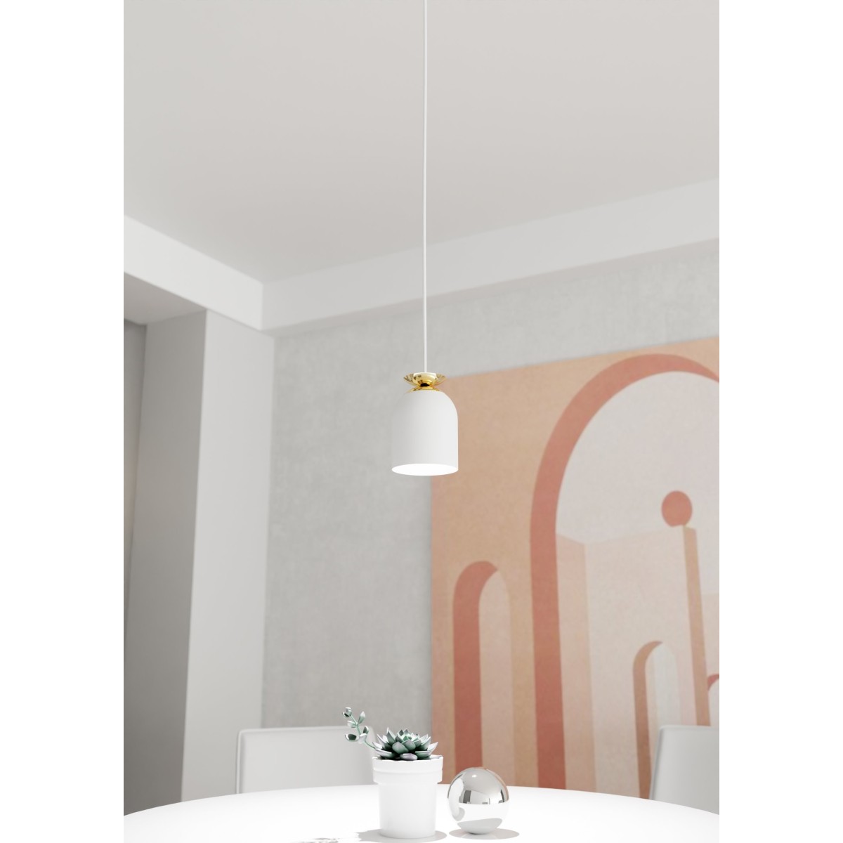 Lampa wisząca TARGET 1 WHITE EMIBIG