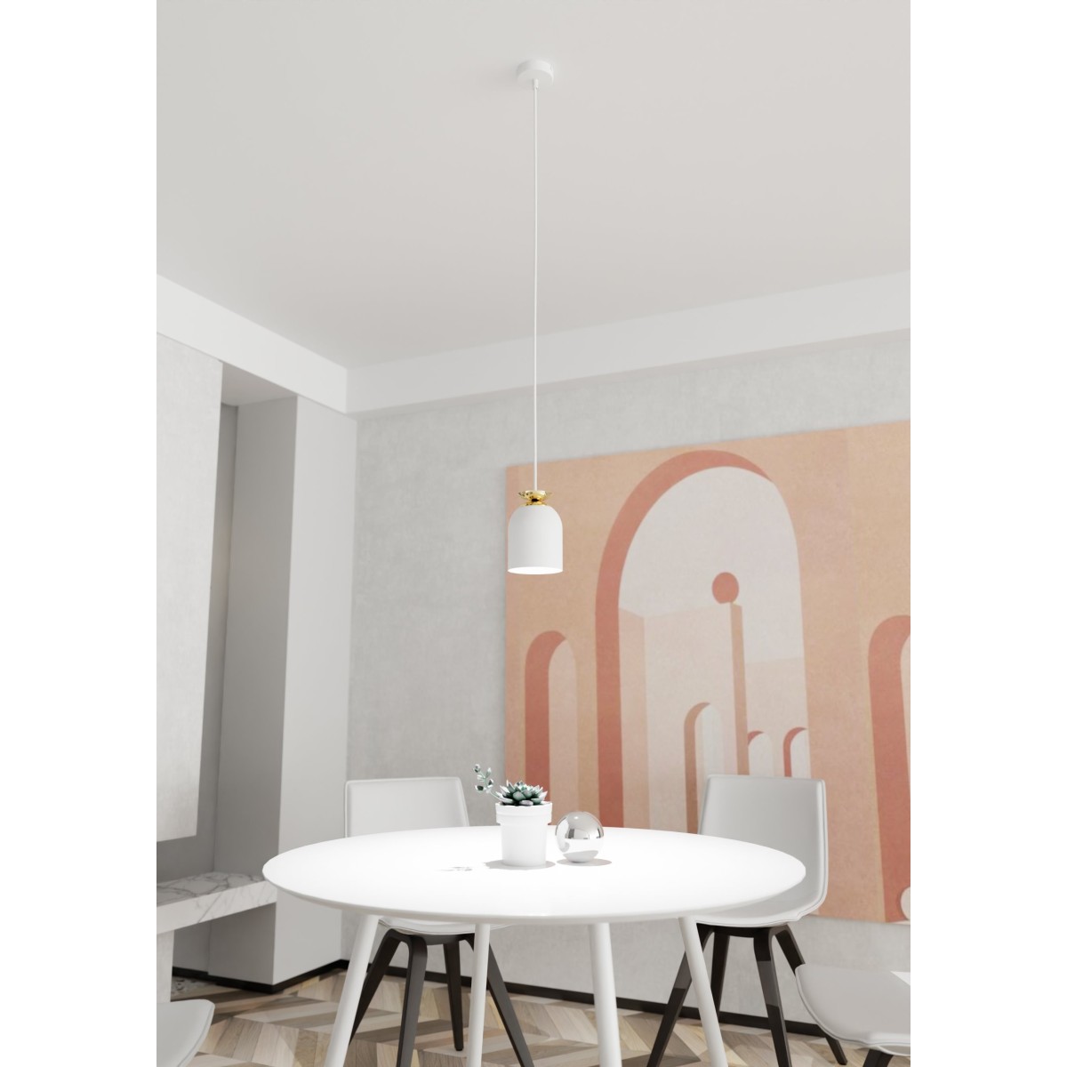 Lampa wisząca TARGET 1 WHITE EMIBIG