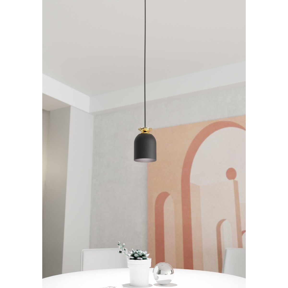 Lampa wisząca TARGET 1 BLACK EMIBIG