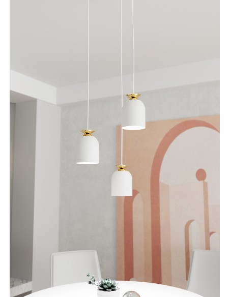 Lampa wisząca TARGET 3 PREM WHITE EMIBIG