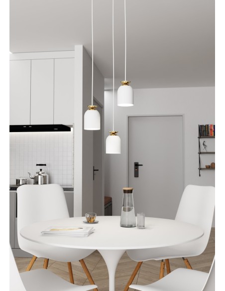 Lampa wisząca TARGET 3 PREM WHITE EMIBIG