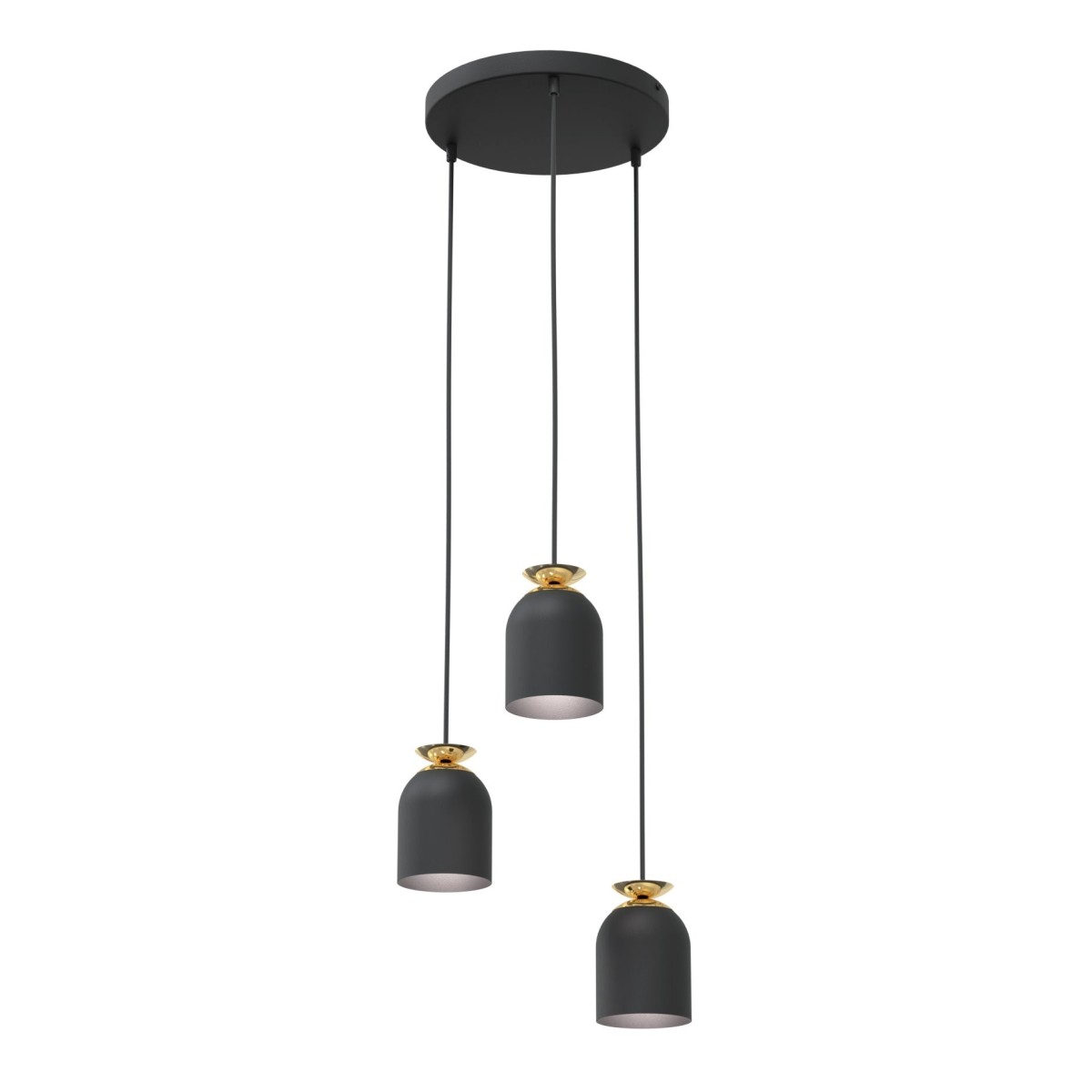 Lampa wisząca TARGET 3 PREM BLACK EMIBIG
