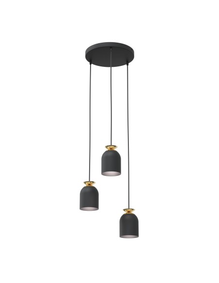 Lampa wisząca TARGET 3 PREM BLACK EMIBIG