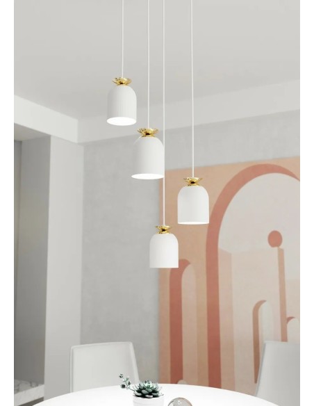 Lampa wisząca TARGET 4 PREM WHITE EMIBIG