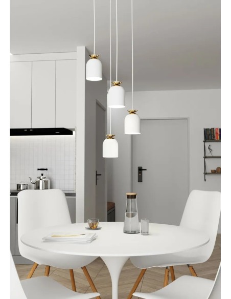 Lampa wisząca TARGET 4 PREM WHITE EMIBIG