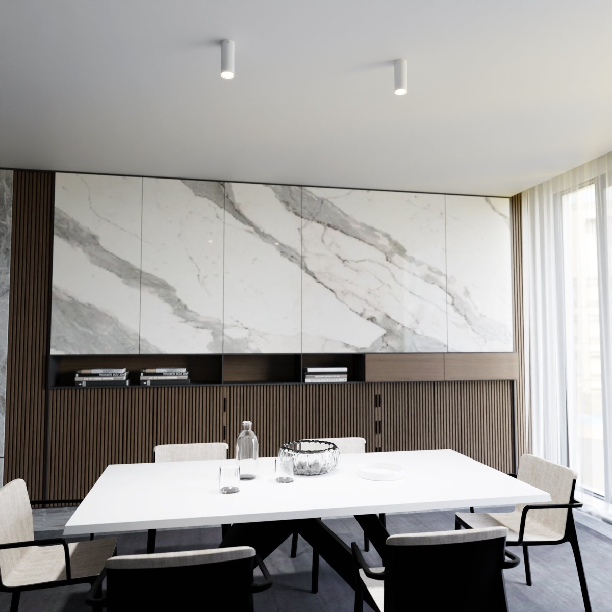 Lampa sufitowa TECNO 1S WHITE EMIBIG