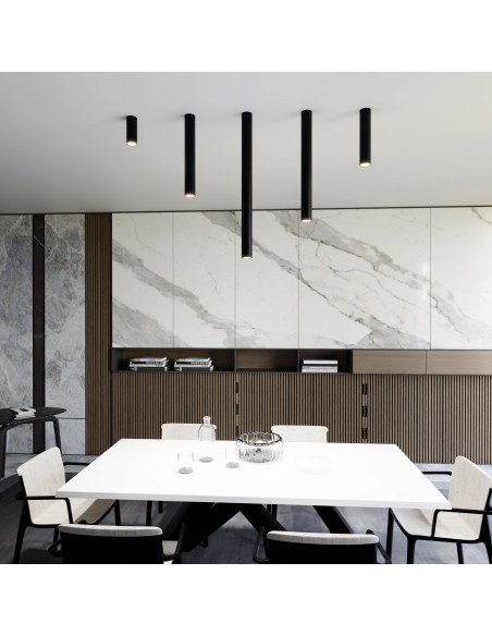 Lampa sufitowa TECNO 1L BLACK EMIBIG