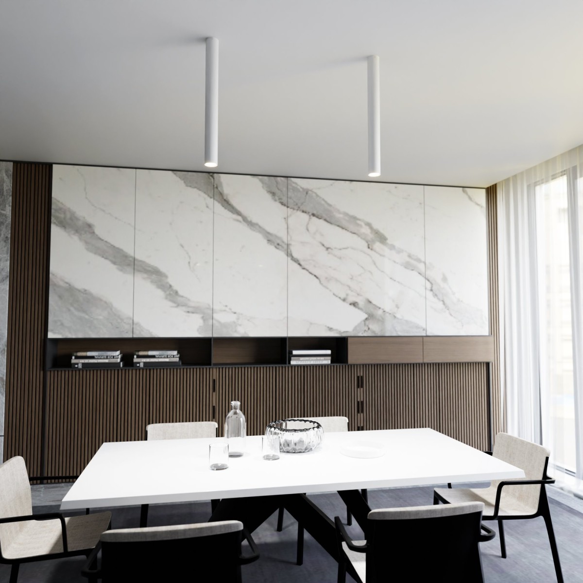 Lampa sufitowa TECNO 1XL WHITE EMIBIG