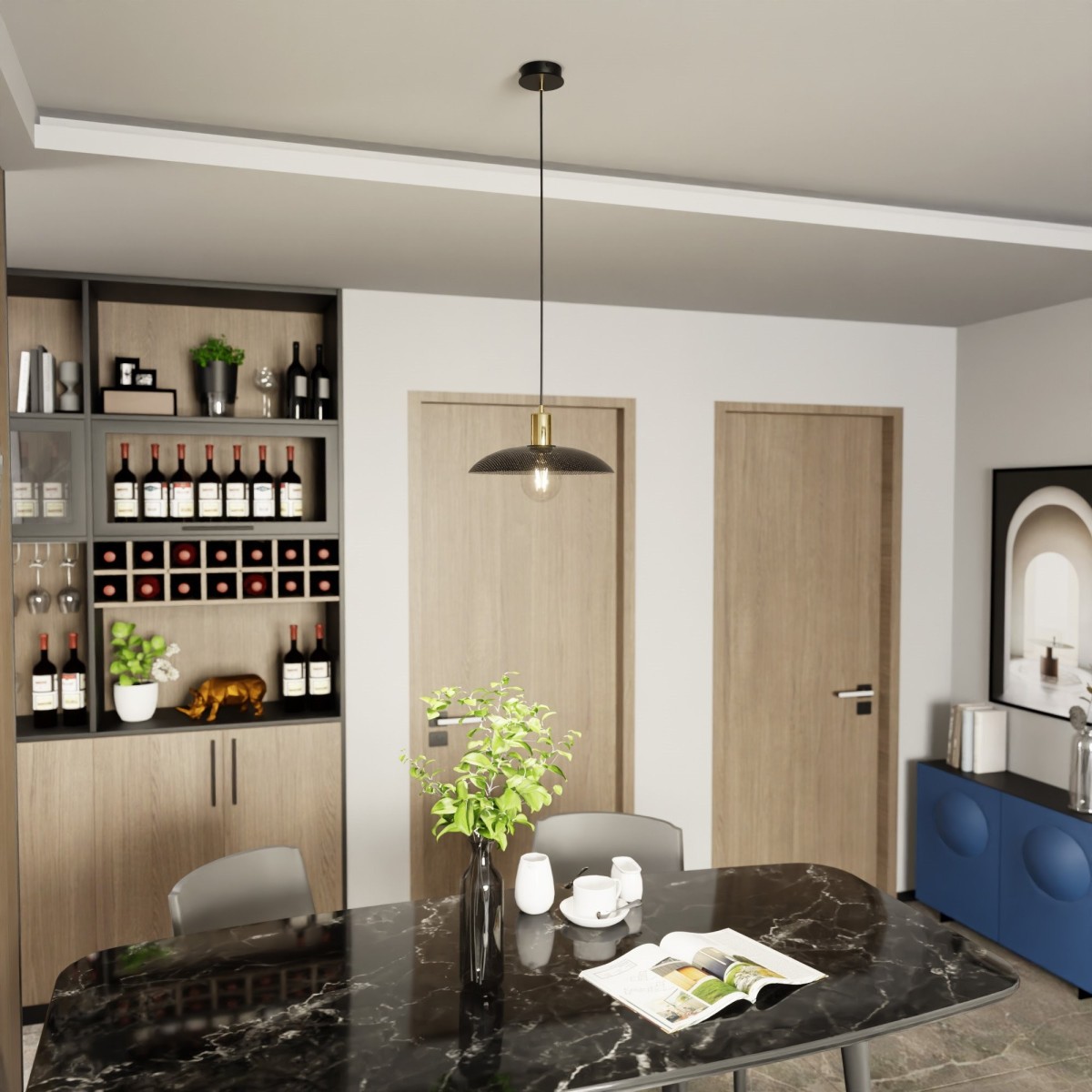 Lampa wisząca SPIRIT 1 BLACK EMIBIG