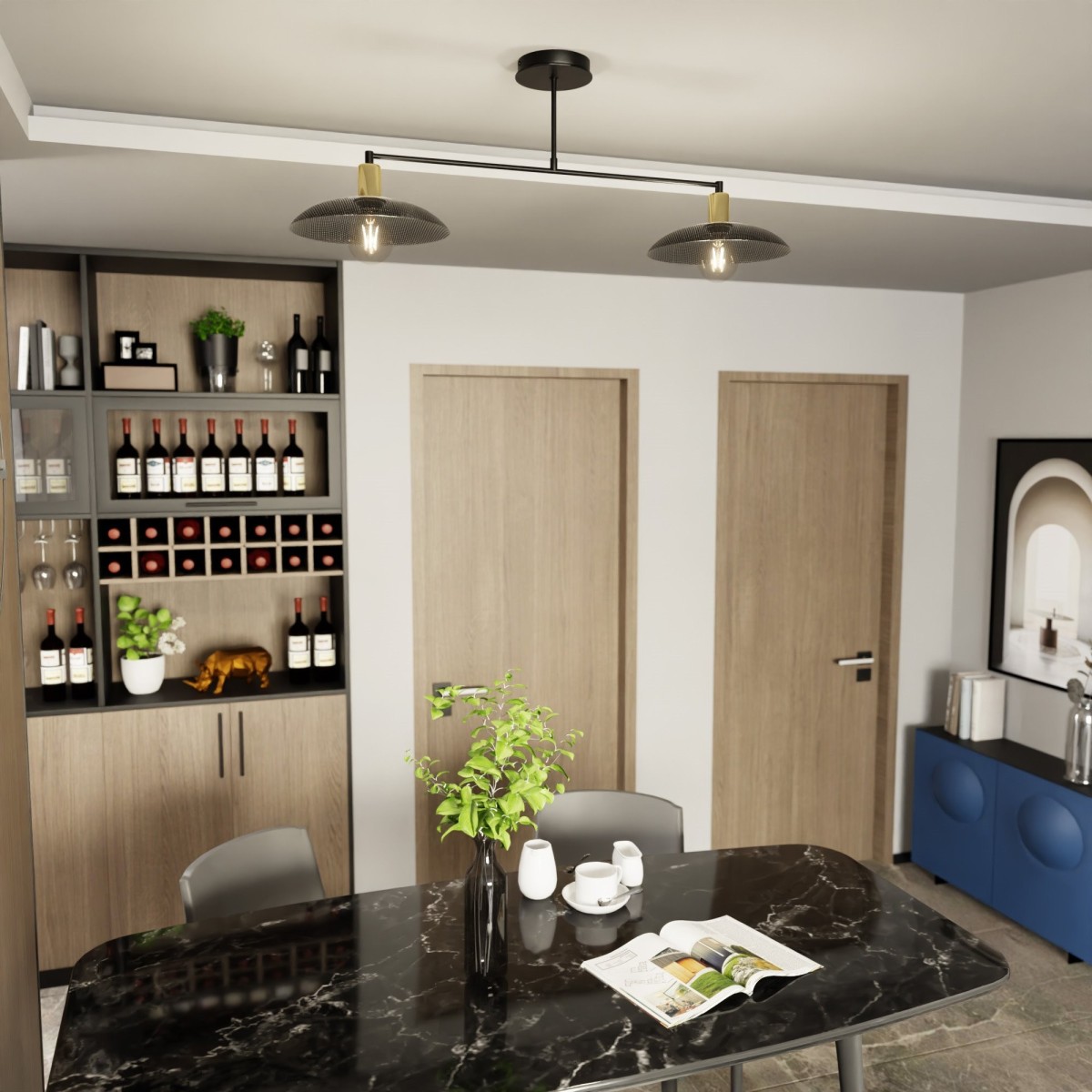 Lampa wisząca SPIRIT 2 BLACK EMIBIG