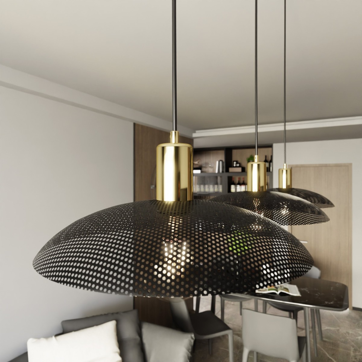 Lampa wisząca SPIRIT 3 BLACK EMIBIG