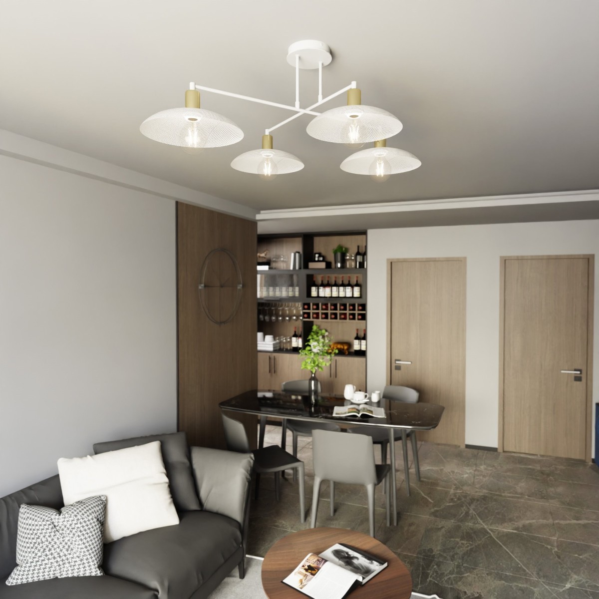 Lampa wisząca SPIRIT 4 WHITE EMIBIG