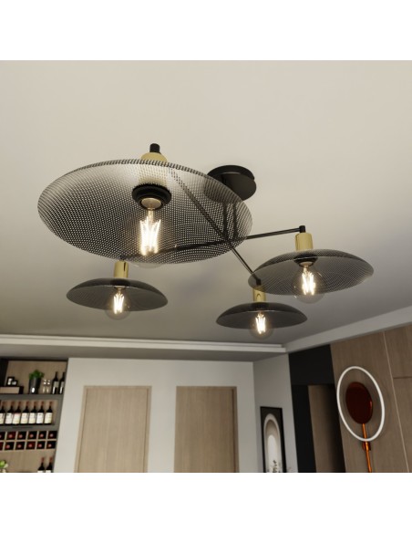 Lampa wisząca SPIRIT 4 BLACK EMIBIG