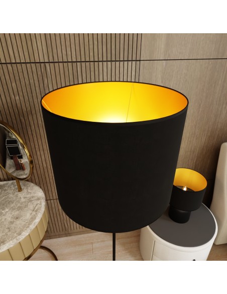 Lampa podłogowa ASPEN LP1 BLACK/GOLD EMIBIG