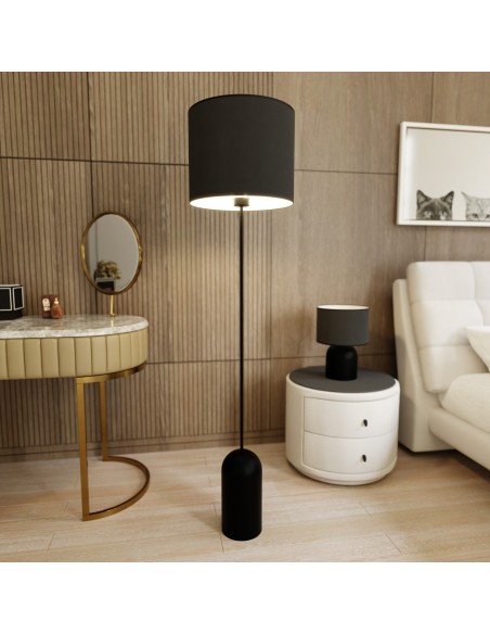 Lampa podłogowa ASPEN LP1 BLACK/WHITE EMIBIG