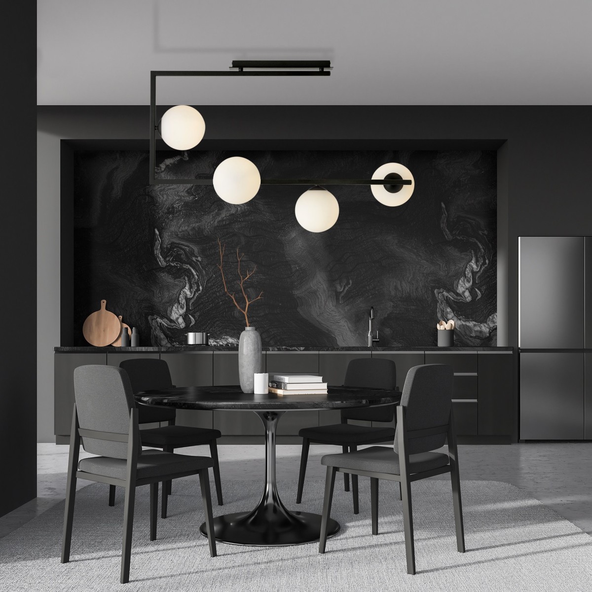 Lampa sufitowa SOMA 4 OPAL EMIBIG