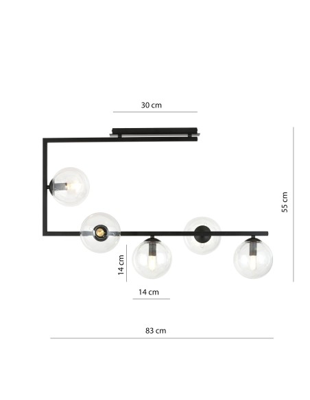 Lampa sufitowa SOMA 5 EMIBIG