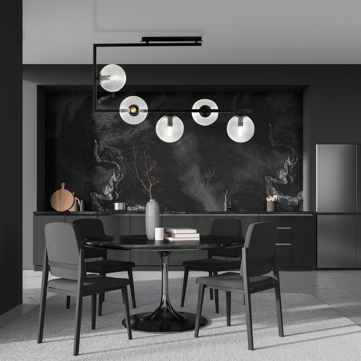 Lampa sufitowa SOMA 5 TRANSPARENT EMIBIG