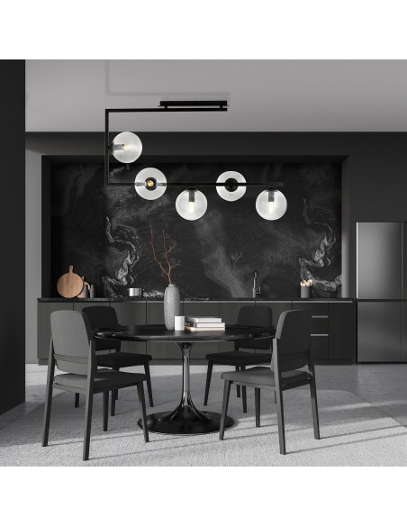 Lampa sufitowa SOMA 5 TRANSPARENT EMIBIG