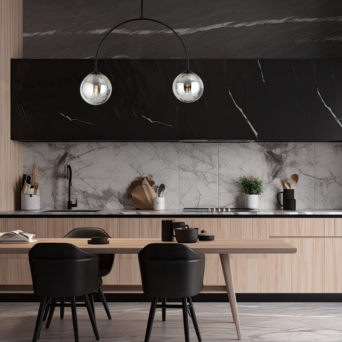 Lampa sufitowa ARCHI 2 BLACK EMIBIG