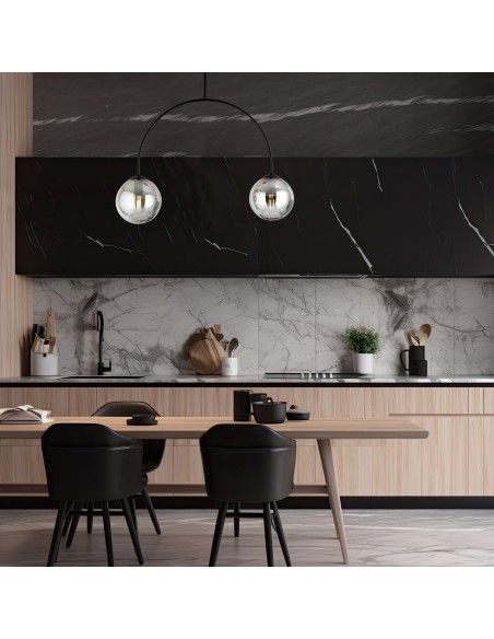 Lampa sufitowa ARCHI 2 BLACK EMIBIG