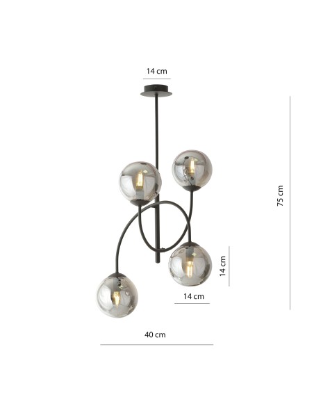 Lampa sufitowa ARCHI 4B EMIBIG