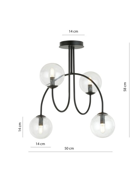 Lampa sufitowa ARCHI 4A EMIBIG