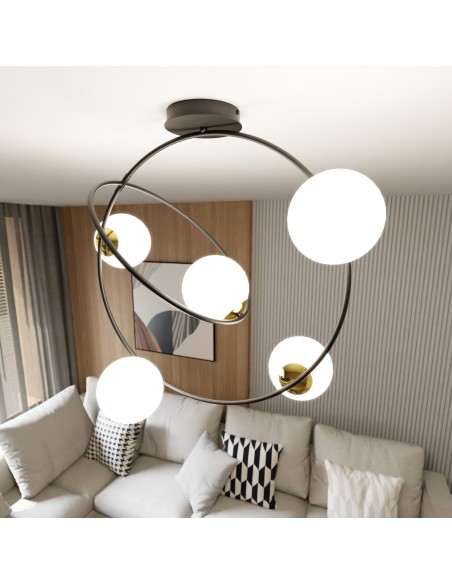 Lampa sufitowa STARDOM 5 OPAL EMIBIG