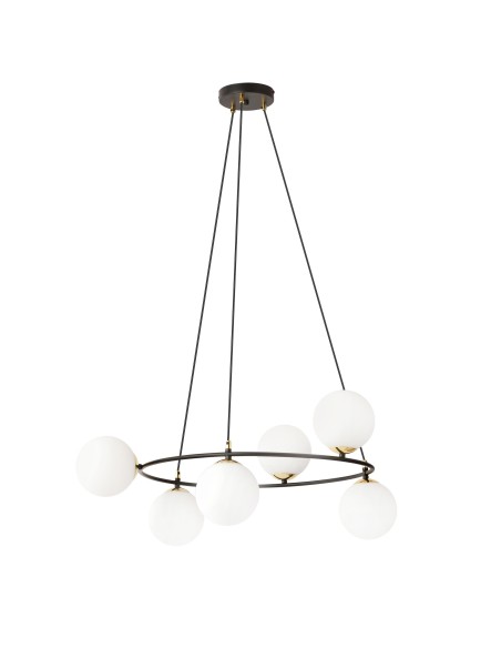 Lampa wisząca AZURA 6 OPAL EMIBIG