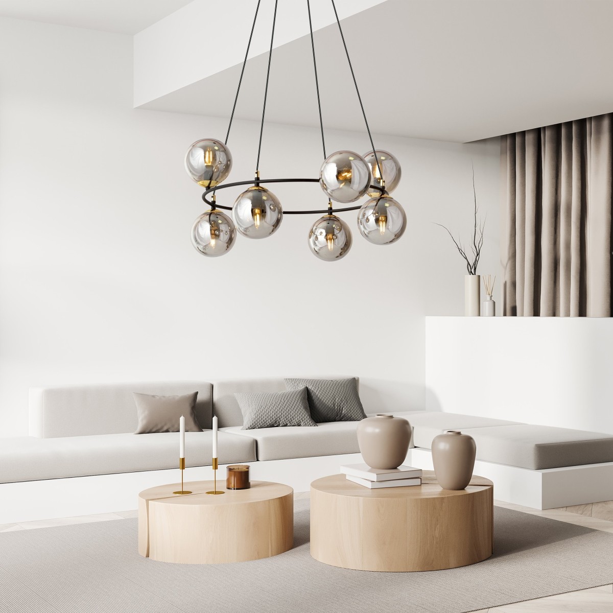 Lampa wisząca AZURA 8 EMIBIG