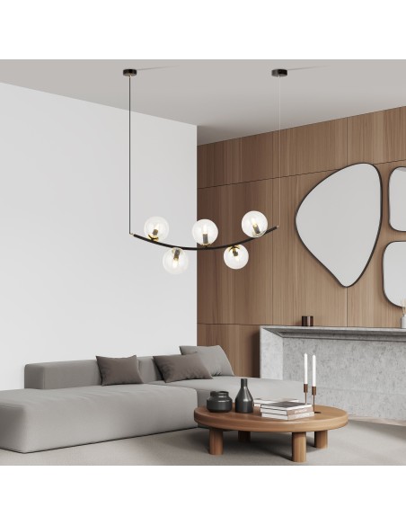 Lampa wisząca RITZ 5 TRANSPARENT EMIBIG