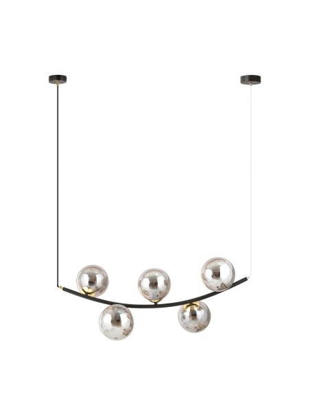 Lampa wisząca RITZ 5 BLACK EMIBIG