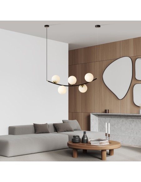 Lampa wisząca RITZ 5 OPAL EMIBIG